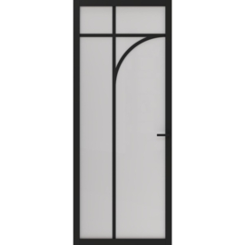 CanDo Elegant Flow Binnendeur Zwart Gegrond ELG2-1D05 | Mat Glas