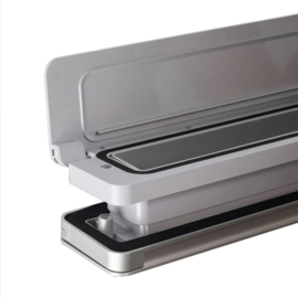 Homebox brievenbus Buitenklep aluminium & Binnenklep grijs (RAL7047)