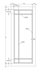 Svedex binnendeur Front FR514 satijn glas