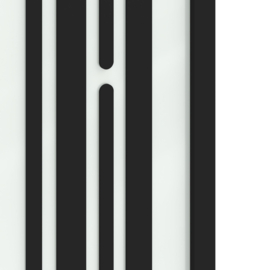Skantrae SlimSeries One Zwart Binnendeur SSL 4524 Nevel glas