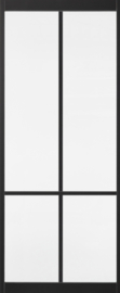 WG2 Skantrae SlimSeries Ultra Zwarte Binnendeur SSL 4108 Blank Glas 93x231,5 cm stomp