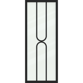 Skantrae SlimSeries One Zwart Binnendeur SSL 4520 Nevel glas