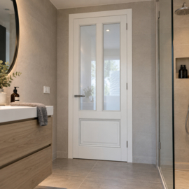 CanDo Panel Mansion Binnendeur Gegrond PNL2-2B01 | Clear Glass