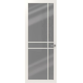 CanDo Cover Glass Binnendeur Chalk White COV3-EE05 | Rookglas