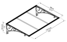 Venus Deurluifel Blank Glas