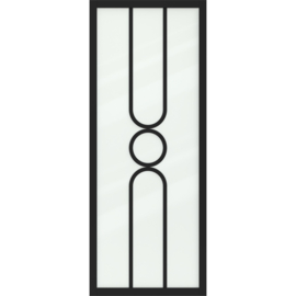 Skantrae SlimSeries One Zwart Binnendeur SSL 4521 Nevel glas