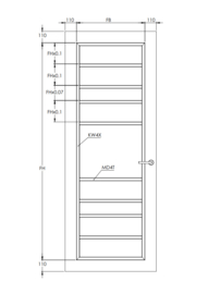 Svedex binnendeur Front FR518 satijn glas