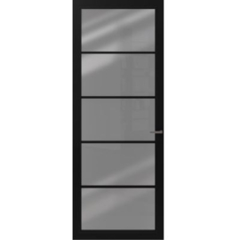 CanDo Cover Glass Binnendeur Carbon Black COV3-DE03 | Rookglas