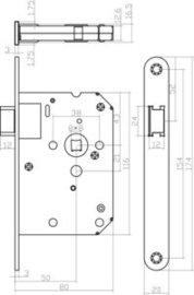 Intersteel Woningbouw loopslot wit