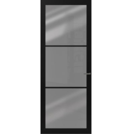 CanDo Cover Glass Binnendeur Carbon Black COV3-DE01 | Rookglas