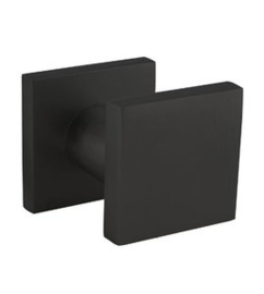 Intersteel Voordeurknop vierkant 60x60mm éénzijdige montage aluminium zwart