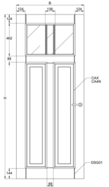 Svedex binnendeur Character CA15 blank glas