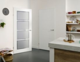 Svedex binnendeur Connect CN07 gezandstraald glas met blanke rand