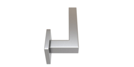 Draaideur pakket hang en sluitwerk - Deurkruk Squared 16 Regular RVS