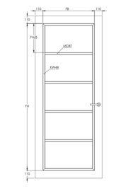 Svedex binnendeur Front FR516 blank glas