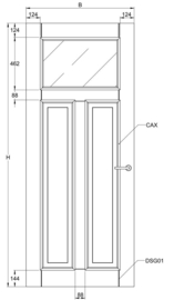 Svedex binnendeur Character CA18 blank glas