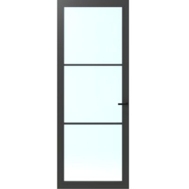 CanDo Cover Glass Binnendeur Iron Grey COV3-FC01 | Blank Glas