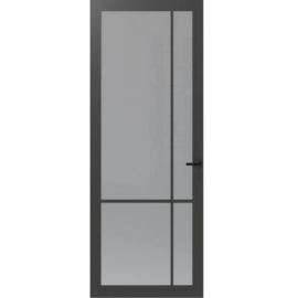 CanDo Cover Glass Binnendeur Iron Grey COV3-FE04 | Rookglas