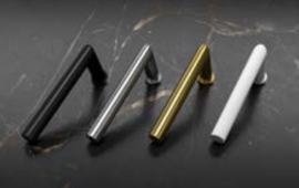 Draaideur pakket Slimserie hang- en sluitwerk - Deurkruk Orbit 19 Minimal Zwart