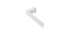 Draaideur pakket Slimserie hang- en sluitwerk - Deurkruk Quadrate 28 Minimal Wit