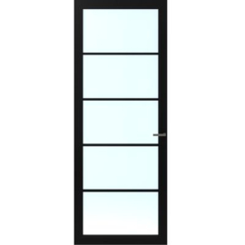 CanDo Cover Glass Binnendeur Carbon Black COV3-DC03 | Blank Glas