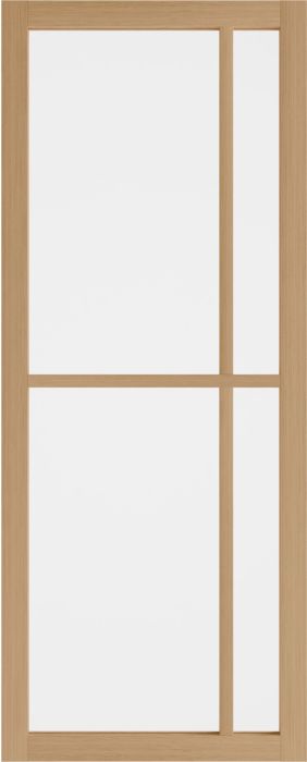 WK 6313 Weekamp Eiken glasdeur afgelakt