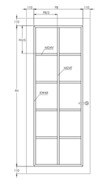 Svedex binnendeur Front FR512 blank glas