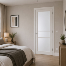 Skantrae SlimSeries Witte Binnendeur SSL 4410 Nevelglas