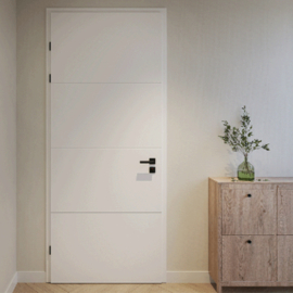 CanDo Groove Original Clear White Binnendeur Afgelakt GRO1-BA01 | Polystyreen Kern