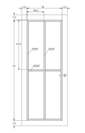 Svedex binnendeur Front FR510 satijn glas