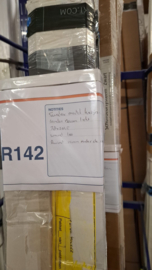 R42 78x201,5 cm Svedex Match stalen opdek kozijn met bovenlicht wand 100 mm ruimte onder de deur 15 mm
