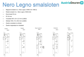 Nero Legno Magneet smalslot - cilinderslot - Stomp