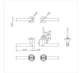Deurkruk Prolock Sicura rvs