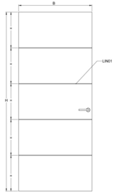 Svedex binnendeur Linea AL13 lijndeur