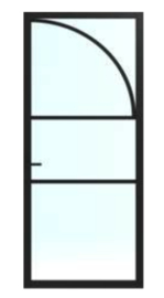 Skantrae SlimSeries One Zwart Binnendeur SSL 4514 Blank glas