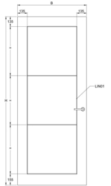 Svedex binnendeur Connect CN53 lijndeur