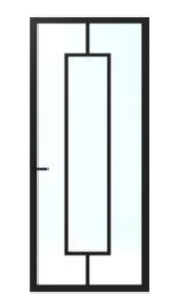 Skantrae SlimSeries One Zwart Binnendeur SSL 4516 Blank glas