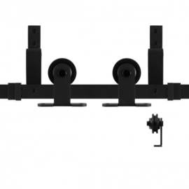 Dubbel schuifdeursysteem Osa zwart 150 cm