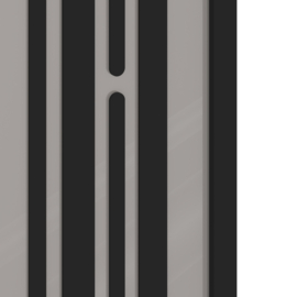 Skantrae SlimSeries One Zwart Binnendeur SSL 4524 Rook glas