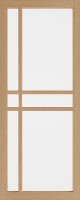 WK 6314 Weekamp Eiken glasdeur afgelakt