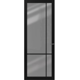 CanDo Cover Glass Binnendeur Carbon Black COV3-DE04 | Rookglas