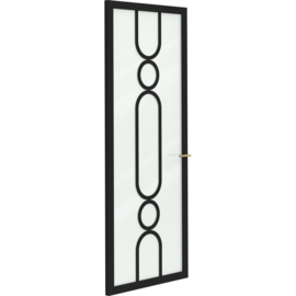 Skantrae SlimSeries One Zwart Binnendeur SSL 4523 Nevel glas