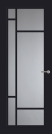 Svedex binnendeur Diep Zwart Front FR500 | Blank glas