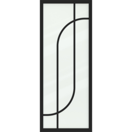 Skantrae SlimSeries One Zwart Binnendeur SSL 4517 Nevel glas