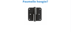 Opdek deur paumelle hoogte?