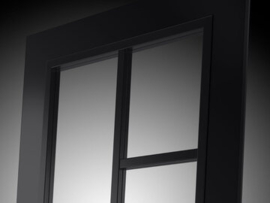 Svedex binnendeur Diep Zwart FR507 | Blank glas