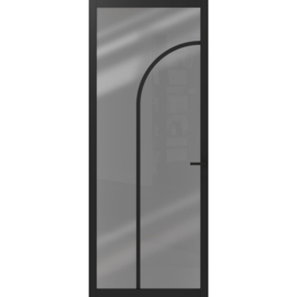 CanDo Elegant Flow Binnendeur Zwart Gegrond ELG2-1E02 | Rook Glas