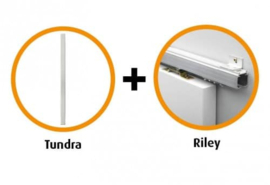 Schuifdeur pakket CanDo Riley schuifsysteem + Cliff RVS deurgreep - CANHP604