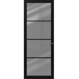 CanDo Cover Glass Binnendeur Carbon Black COV3-DE02 | Rookglas