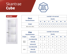 Skantrae Cube SKS 3253 Blank glas